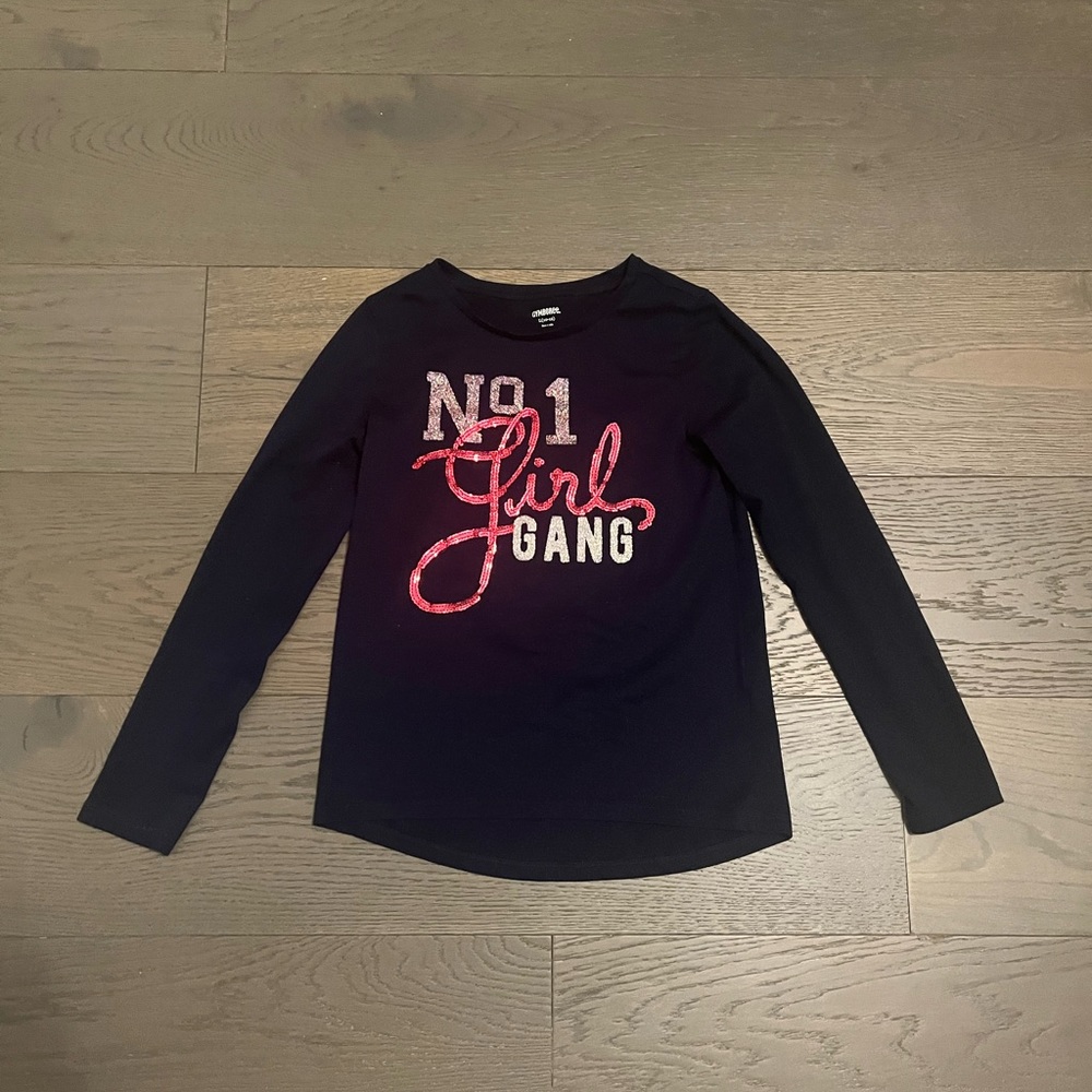 Gymboree no 1 girl gang LS top sz 10/12 EUC retail $59
